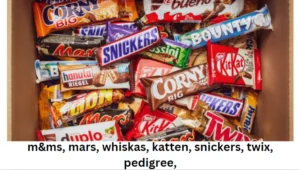 M&Ms, Mars, Whiskas, Katten, Snickers, Twix, Pedigree Brand Evolution