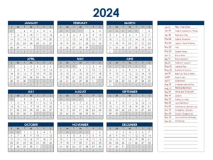 School Holiday Calendar Mark Your Dates!